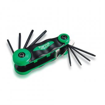 Набор шестигранников складной TOPTUL TORX: T6-T25