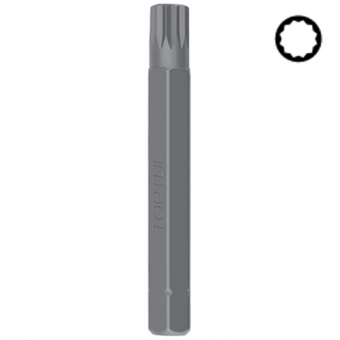 Бита Spline M12 (12-гранник) 10мм L75мм TOPTUL