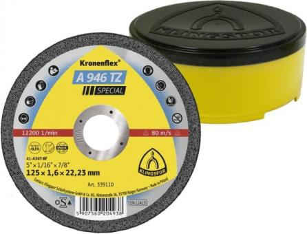 Отрезной круг Kronenflex Klingspor SPECIAL A946TZ 125x1,6x22,23/DO мм