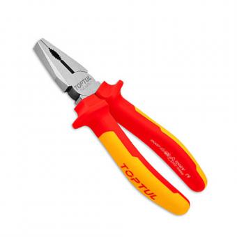 Плоскогубцы с изолированными ручками (пассатижи) 8" 1000V VDE TOPTUL
