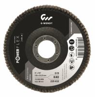 Пелюстковий тарілчастий круг Wendt Premium Powerflex кераміка K80 тип G19 125x22,23 мм